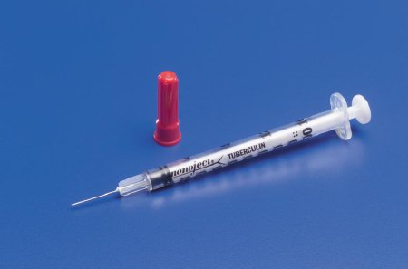 Syringe 1cc TB Tuberculin Syringe Monoject™ 1 mL Rigid Pack Luer Slip Tip Without Safety (100/BX 5BX/CS) by Cardinal  ID 8881501400